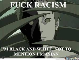 Credits to my friend Mike for a great picture to represent the racial struggle we encounter early on in this series.