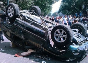 I would not tolerate someone flipping my car.