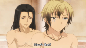 I would not bathe with other men.