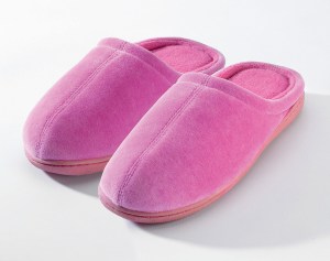 Let's be honest, fuzzy slippers are great.