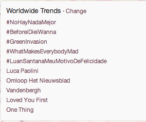 That is worldwide baby.