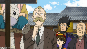 No one questions why a zombie is walking around in broad daylight.