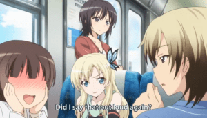 Kodaka keeps trying to hide his true feelings.