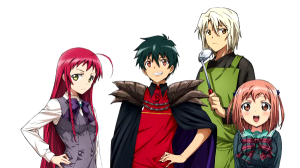 The girl on the right is way too young to be with the demon king.