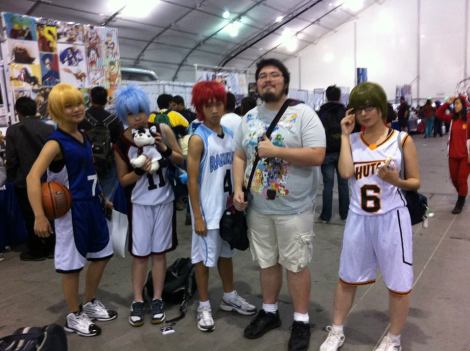 It is pretty funny being taller than the basketball players.