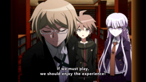 His smirks throughout the episode...